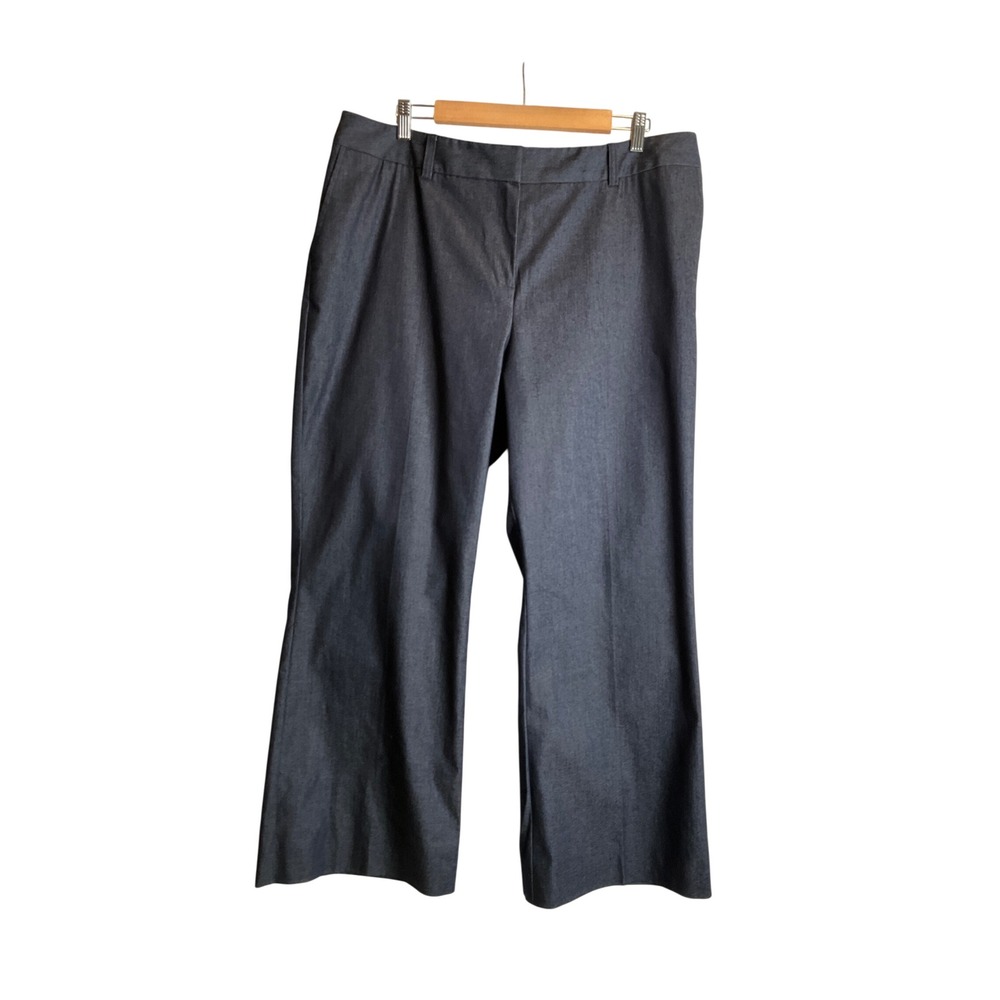 New Pendleton Casual Complements Wide Leg Stretch Dark Wash Denim Pants Jeans 18
